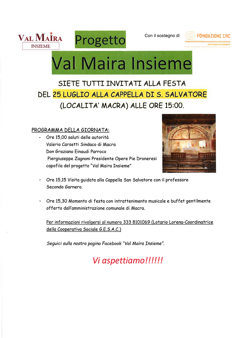 PROGETTO VAL MAIRA INSIEME